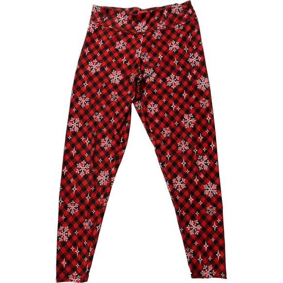 Joyland Pajama Bottoms 2 Pair Snowflake/Dog Stretch Women's Size Large - Picture 5 of 8